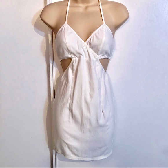 Tobi | NWOT White Halter Bodycon Mini Dress - Picture 4 of 5